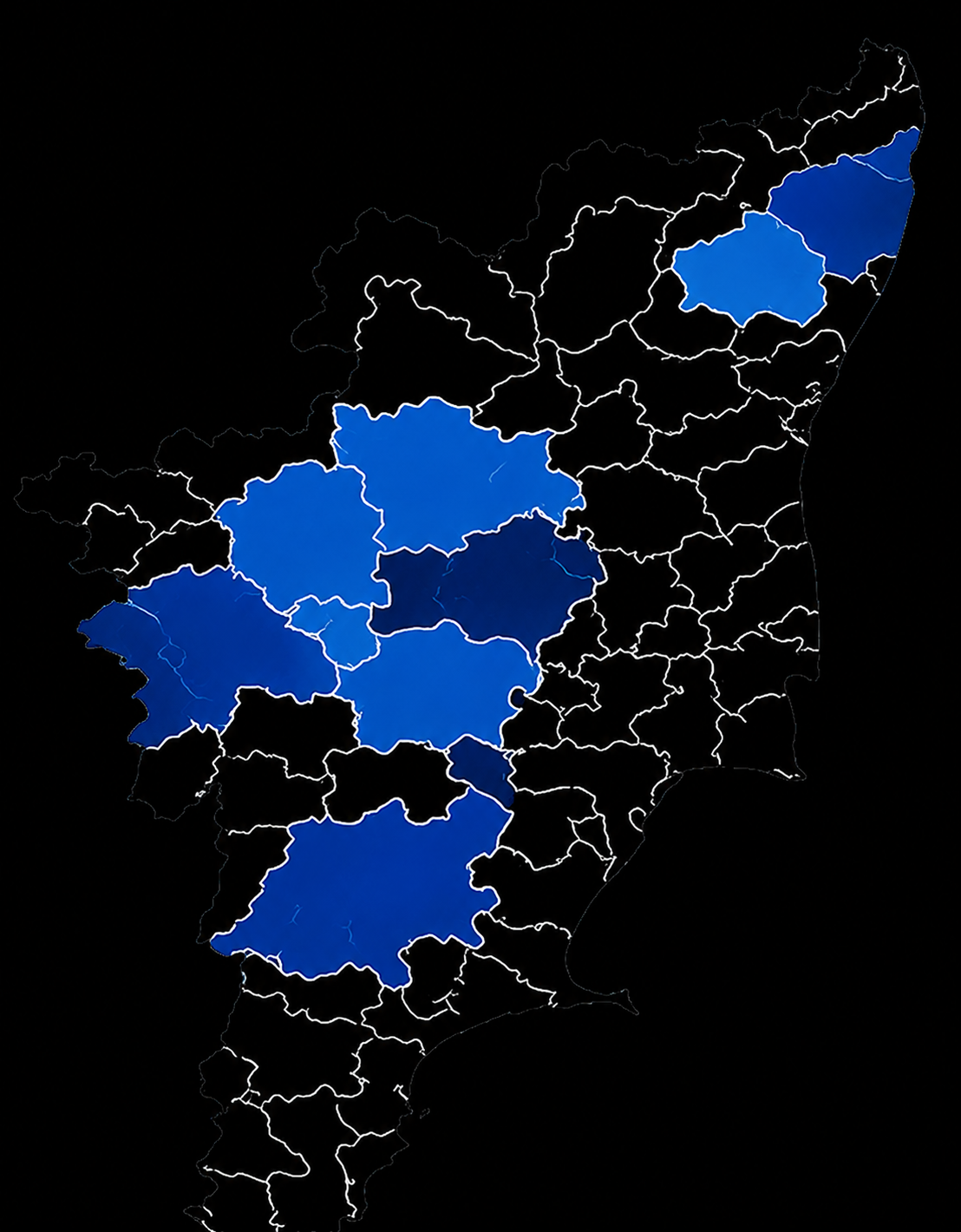 Tamil Nadu service area map